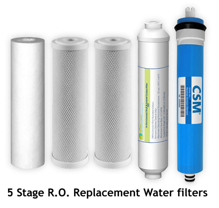 5 Stage Reverse Osmosis Replacement Filters (all 5) - Click Image to Close