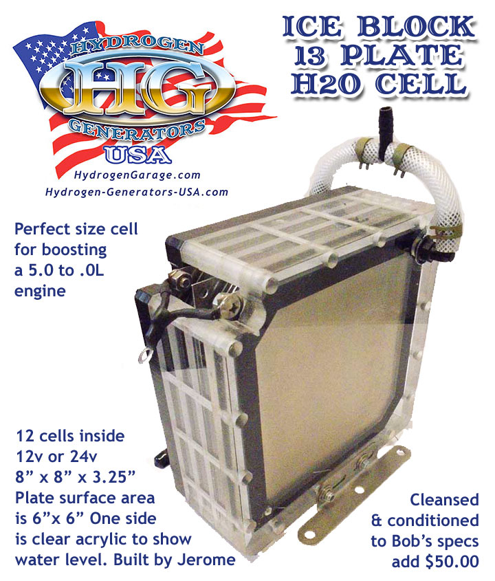 Ice Block 13 Plate - Hydroxy Gas™ Cell